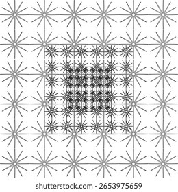 estilo, papel, deco, arte, gráfico, gráfico, moderno, ornamento, feriado, envoltório, elemento, artístico, elegante, geométrico, repetição, deus, geometria, monocromático, pedir, grade, desordem, ilustração, estrela, vec