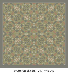 Style pattern in pink green blue.  Use this pattern in the design of carpet, shawl, pillow, textile, ceramic tiles, surface. Frame.