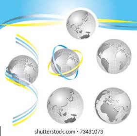 style planet Earth with some design ideas