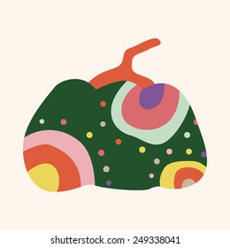 style pumpkin cartoon elements vector,eps