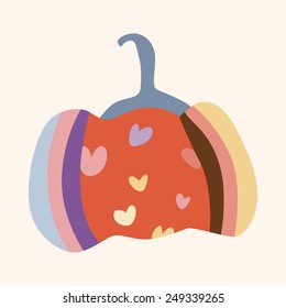 style pumpkin cartoon elements vector,eps