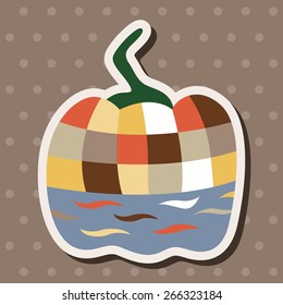style pumpkin cartoon elements vector,eps