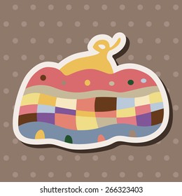 style pumpkin cartoon elements vector,eps