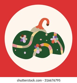 style pumpkin cartoon elements vector,eps