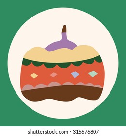 style pumpkin cartoon elements vector,eps