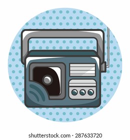 style radio theme elements vector,eps