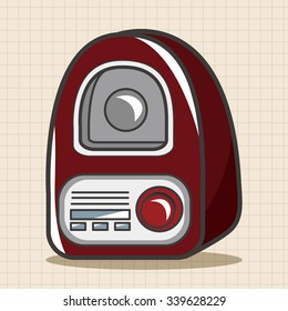style radio theme elements vector,eps