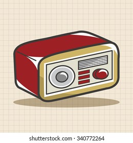 style radio theme elements vector,eps