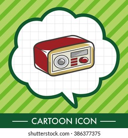 style radio theme elements vector,eps