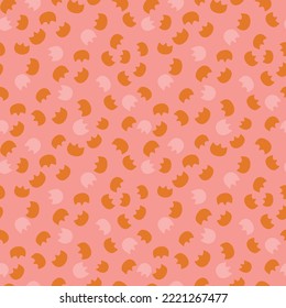 style retro cute flower vector seamless pattern