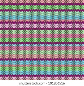 Style Seamless Color Knitted Pattern