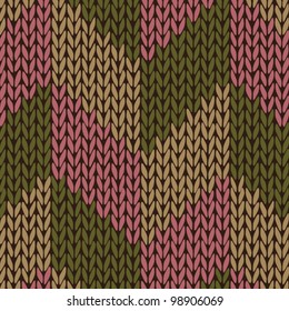 Style Seamless Color Knitted Pattern