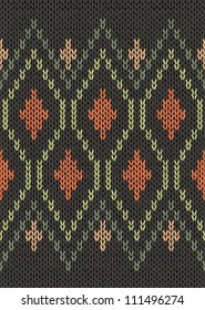 Style Seamless Green Gray Beige Yellow Orange Color Male Autumn Knitted Pattern