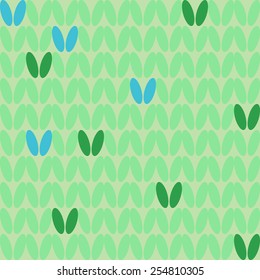 Style Seamless Knitted Melange Pattern. Colorful Vector Illustration