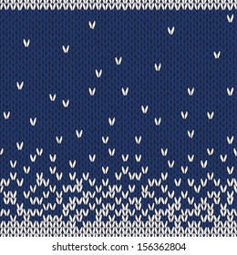 Style Seamless Knitted Pattern. Christmas Winter Sky Blue White Color Illustration from my large Collection of Samples of knitted Fabrics