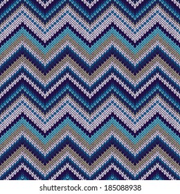 Style Seamless Knitted Pattern. Fashion Color Swatch 