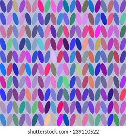 Style Seamless Multicolor Knitted Pattern. Geometric background. Vector illustration.