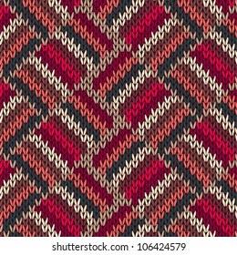 Style Seamless Red Blue Green White Pink Color Knitted Pattern from my large Collection of Samples of knitted Fabrics