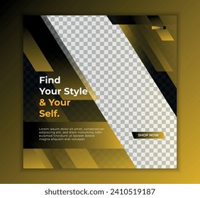 Style Social media post design.