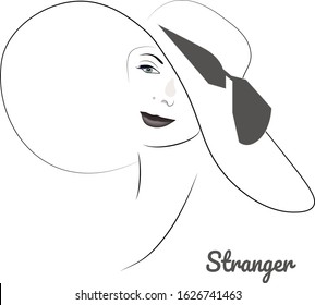style stranger icon vector backgraund