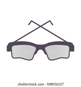 style sunglasses isolated icon vector illustration design
