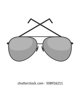 style sunglasses isolated icon vector illustration design