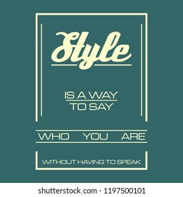 Style t shirt