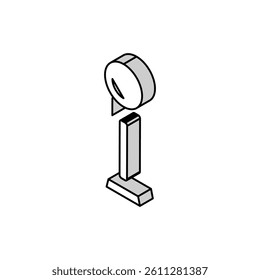 style table lamp isometric icon vector. style table lamp sign. isolated symbol illustration