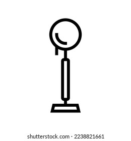 style table lamp line icon vector. style table lamp sign. isolated contour symbol black illustration