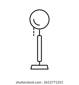 style table lamp line icon vector. style table lamp sign. isolated contour symbol black illustration
