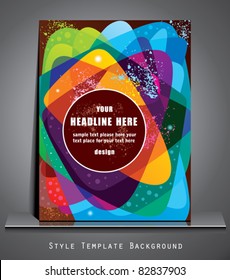 Style template.   Abstract background. Book cover.