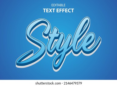 style text effect on blue background for promotion.