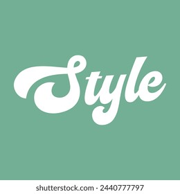 texto de estilo sobre fondo verde.
