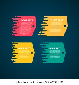 Style text templates speed origami for banner Vector abstract geometric origami