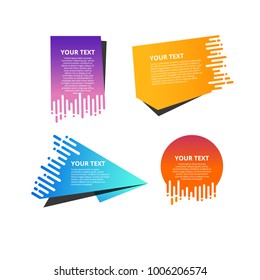 Style Text Templates Speed Origami For Banner Vector Abstract Geometric Origami