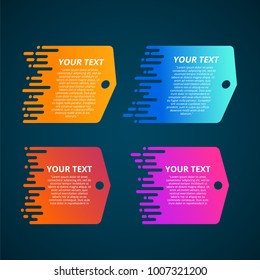 Style text templates speed origami for banner Vector abstract geometric origami