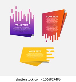 Style text templates speed origami for banner Vector abstract geometric origami