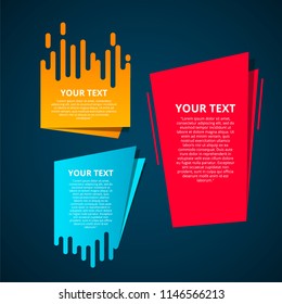 Style text templates speed origami for banner Vector abstract geometric origami