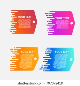 Style text templates speed origami for banner Vector abstract geometric origami