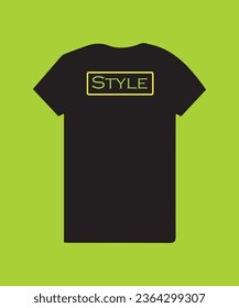 style t-shirt design is a vector graphic