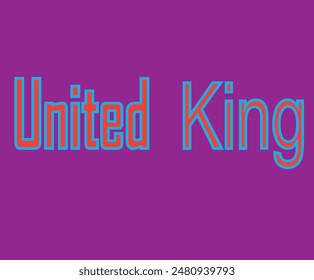 Style United King in Design and Brown Colour Background in Design