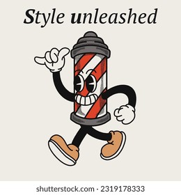 Style Unleashed With Barber Groovy Character Design