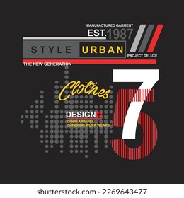 style urban 75 design typography vector illustration
