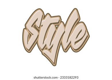 Style. Vector handwritten lettering. Template for card, poster, banner, print for t-shirt.