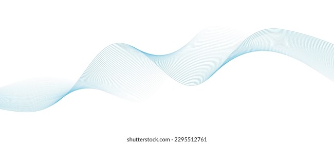 Style wavy structure or sound equalizer. Lines texture created by bend tool. Abstract smooth and motion isolated design. Vector illustration.