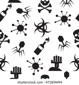 The style of Zombie Seamless Pattern Background.