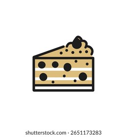Styled cake slice displays dessert pastries minimalist food