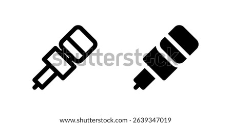 A styled dynamic microphone icon, great for representing energetic performances, speeches, and general audio capture.
