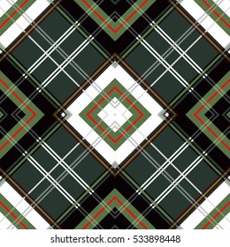 styled green vector seamless patterns: abstract, vintage, technology and geometric. Vector illustration.