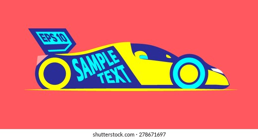 styled racing car